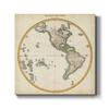 Renditions Gallery Beautiful Canvas Paintings & Prints for Home Decor Western Hemisphere Map Abstract Wall Hanging Picture Perfect for Office Kitchen Restaurant Decorations - 10"X10" LT501 view 1