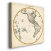 Renditions Gallery Beautiful Canvas Paintings & Prints for Home Decor Western Hemisphere Map Abstract Wall Hanging Picture Perfect for Office Kitchen Restaurant Decorations - 10"X10" LT501 view 2