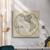 Renditions Gallery Beautiful Canvas Paintings & Prints for Home Decor Western Hemisphere Map Abstract Wall Hanging Picture Perfect for Office Kitchen Restaurant Decorations - 10"X10" LT501 view 4