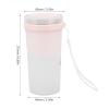 300ml USB Charging Electric Juicer Cup Blender with 6 Leaf Knife Blue Light view 2