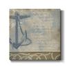 Renditions Gallery Rustic Wooden Wall Art Paintings & Prints for Home Decor Metal Anchor Coastal Inspiration Wall Hanging Modern Artwork Perfect for Office Wall Decorations - 10"X10" LT501 view 1