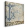 Renditions Gallery Rustic Wooden Wall Art Paintings & Prints for Home Decor Metal Anchor Coastal Inspiration Wall Hanging Modern Artwork Perfect for Office Wall Decorations - 10"X10" LT501 view 2
