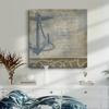 Renditions Gallery Rustic Wooden Wall Art Paintings & Prints for Home Decor Metal Anchor Coastal Inspiration Wall Hanging Modern Artwork Perfect for Office Wall Decorations - 10"X10" LT501 view 3