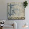 Renditions Gallery Rustic Wooden Wall Art Paintings & Prints for Home Decor Metal Anchor Coastal Inspiration Wall Hanging Modern Artwork Perfect for Office Wall Decorations - 10"X10" LT501 view 4