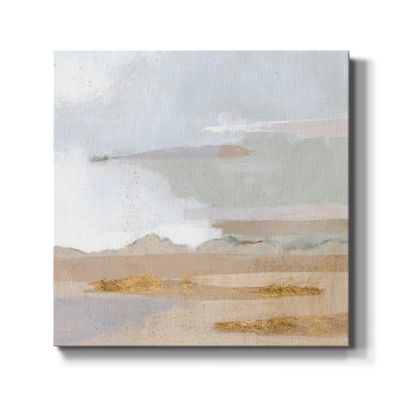 Renditions Gallery Rustic Wall Artwork for Beach House Decor Abstract Coastland Neutrals Colors Canvas Wall Hanging Paintings for Bedroom Office Kitchen Home Decorations - 10"X10" LT504
