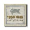 Renditions Gallery Nautical Coastal Wall Art Artwork for Home Decor Rustic Yacht Club & Marina Beach Sign Canvas Wall Hanging Paintings for Bedroom Kitchen Hotel Decorations - 10"X10" LT501 view 1