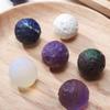 WGPHD Meditation Home Natural Crystal Mini Moon Model Sculpture Reiki Amethyst Sodolite Rould Shape Gemstone Crystal Opal Stone Handicraft Ornament (Color : Sodolite) view 4