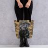 Black Labrador Retriever Tote Bag Reusable Grocery Bag view 2