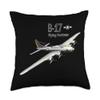 B-17 Bomber WW2 Airplane Throw Pillow view 1