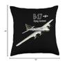B-17 Bomber WW2 Airplane Throw Pillow view 4