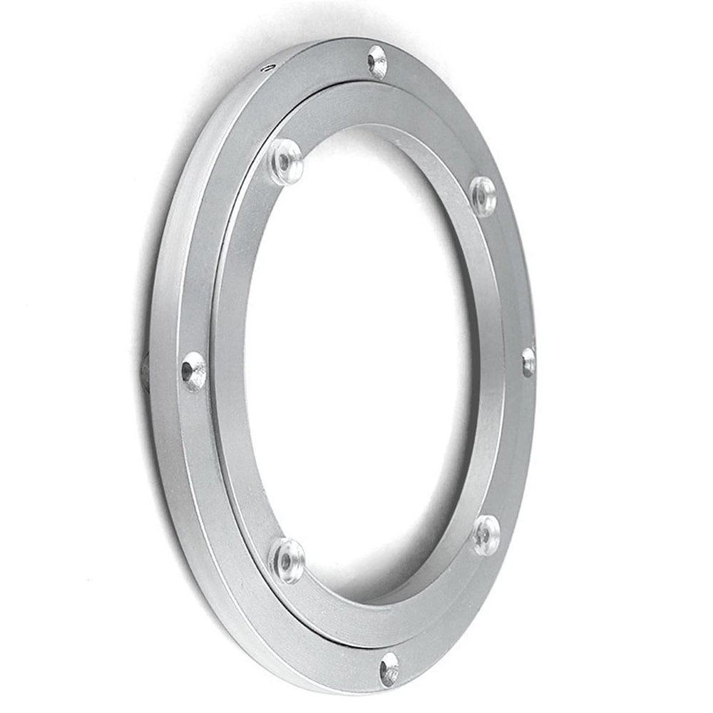 Aluminum Lazy Susan Bearing Turntable Ring Turntable Base Bearing 360 Degree Rotating Smooth For Glass, Granite Or Wood Kitchen Ding Table