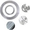 Aluminum Lazy Susan Bearing Turntable Ring Turntable Base Bearing 360 Degree Rotating Smooth For Glass, Granite Or Wood Kitchen Ding Table view 4