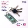 FunGiftCorner Emerald Five Element Pagoda Feng Shui Keychains with Om Ah Hum, Symbol of Balance Stability and Harmony, Lightweight Feng Shui Gift for 2026, Made in USA (2 Pack) view 2