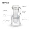 LifeStraw Home  Water Filter Pitcher, 10-Cup, Wisteria, BPA Free Designed for Everyday Protection Against Bacteria, parasites, microplastics, Lead, Mercury, PFAS and a Variety of Chemicals view 3