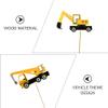 Operitacx 35pcs Construction Vehicles Cupcake Toppers Fun Cake Decorations for Birthday Parties Showers and Themed Celebrations Trucks and Excavators view 3