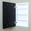 Fox Hollow Furnishings Shaker Style Medicine Cabinet - No Mirror! (Black, 14x24) view 2