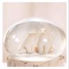 ALDEPO Sculpture Tabletop Figurine for Holiday Living Room Bedroom Home Decoration Statue Sculptures Fairy Tale Bear Music Box Crystal Ball Music Box Light Automatic Snow Birthday Gift Girl A view 3