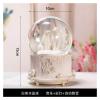 ALDEPO Sculpture Tabletop Figurine for Holiday Living Room Bedroom Home Decoration Statue Sculptures Fairy Tale Bear Music Box Crystal Ball Music Box Light Automatic Snow Birthday Gift Girl A view 4