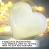NORTHLANDZ Selenite Heart Worry Stone, Heart Shape Selenite Crystal with Healing & Calming Effects, Used for Reiki, Home Dcor, Cleansing & Meditation 10cm view 3