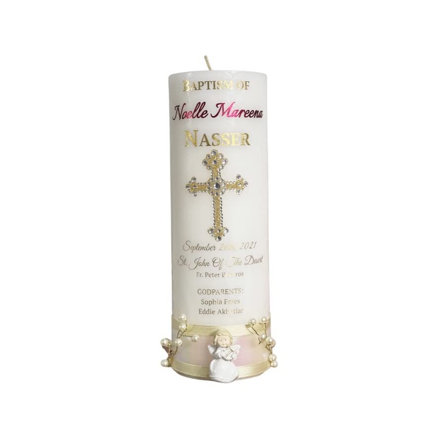 Baptism Candle- Keep a beautiful and special memory with this keepsake candle to always cherish the one you love.