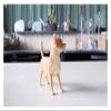 ALDEPO Sculpture Tabletop Figurine for Holiday Living Room Bedroom Home Decoration Statue Sculptures Simulation Animal Model Chihuahua Car Crafts Dog Collection Chihuahua Standing Brown view 4