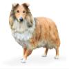 ALDEPO Sculpture Tabletop Figurine for Holiday Living Room Bedroom Home Decoration Statue Sculptures Shetland Sheepdog Simulation Dog Model Car Decoration Crafts Scottish Su Mu view 1