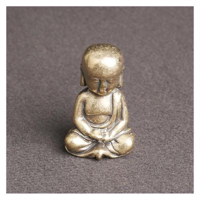 ALDEPO Sculpture Tabletop Brass Fish Tank Figurine Sculptures and Statues Statue Mural Sculpture Brass Buddha Statue Copper Tathagata Buddha Figurines