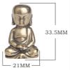 ALDEPO Sculpture Tabletop Brass Fish Tank Figurine Sculptures and Statues Statue Mural Sculpture Brass Buddha Statue Copper Tathagata Buddha Figurines view 2