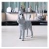 ALDEPO Sculpture Tabletop Figurine for Holiday Living Room Bedroom Home Decoration Statue Sculptures Poodle Dog Model Simulation Animal Collection Car Decoration Car Home Crafts Gray view 3