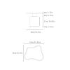 HIHELO Home Bedside Table French Bedside Table Modern Minimalist Rock Slab Countertop Sideboard with Light Bedrooms Nightstand view 2