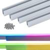Shine Decor Bundle Products of 6 Pack Aluminum Channel Track with 10M/32.8ft LED RGB Neon Rope Lights Kit view 1