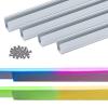Shine Decor Bundle Products of 6 Pack Aluminum Channel Track with 10M/32.8ft LED RGB Neon Rope Lights Kit view 3