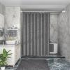 Lifup Fabric Shower Curtain, Washable Shower Curtains for Bathroom, Heavy Duty Polyester Cloth Shower Curtain Set, Waterproof Bath Curtains with Hooks Grey 39" W x 79" H view 1
