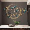 AMITVA Large Iron Ginkgo Tree Wall Sculptures, Handmade Metal Wall Art Sculpture, Wrought Iron Wall Ornaments for Home Bedroom Living Room Office Hotel,110X68cm view 1