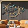 AMITVA Large Iron Ginkgo Tree Wall Sculptures, Handmade Metal Wall Art Sculpture, Wrought Iron Wall Ornaments for Home Bedroom Living Room Office Hotel,110X68cm view 2