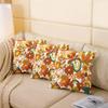 70S Groovy Hippie Flower Throw Pillow Cover Girls Boho Rainbow Leaves Mushroom Pumpkin Flowers Cushion Cover 16x16,Vintage Wavy Floral Cushion Case Aesthetic Psychedelic Funky Pillow Cover view 4