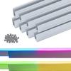Shine Decor Bundle Products of 10 Pack Aluminum Channel Track with 20M/65.6ft LED RGB Neon Rope Lights Kit view 1