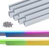 Shine Decor Bundle Products of 10 Pack Aluminum Channel Track with 20M/65.6ft LED RGB Neon Rope Lights Kit view 3