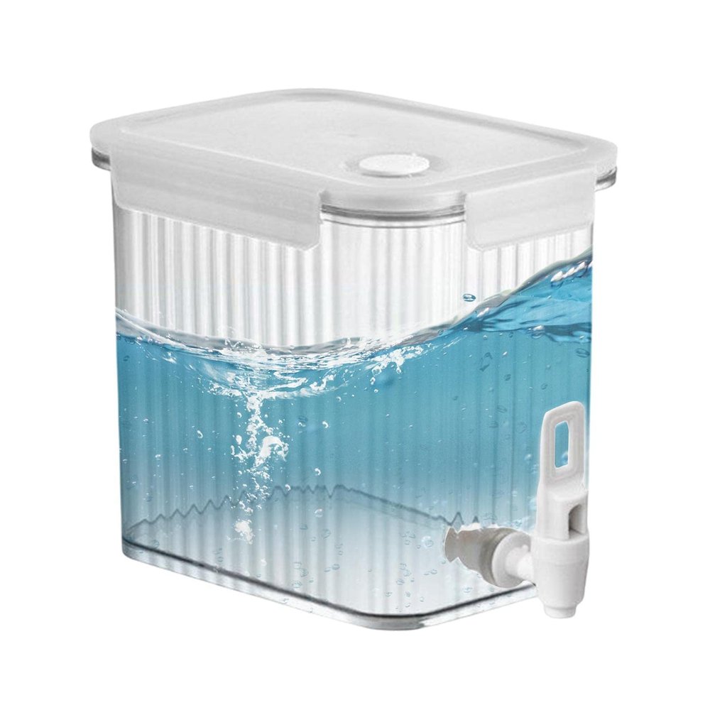 0.92 Gallon Drink Dispenser For Fridge,3.5L Beverage Dispenser With Spigot,Water Drink Dispenser For Fridge,Milk,Tea,Juice Containers With Lids For Fridge, Pitcher For Refrigerator Water Kettle