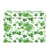 Bolaz Lucky Clover Shamrocks Storage Bins with Lids and Handles, Foldable Storage Box Storage Basket with Cover Collapsible Organizer Containers for Home Closet, Shelves view 2