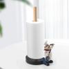Lyzeous Resin Chef Double-Layer Paper Towel Holder Home Cake Shop Restaurant Crafts Decoration Ornament A view 2