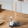 Lyzeous Resin Chef Double-Layer Paper Towel Holder Home Cake Shop Restaurant Crafts Decoration Ornament A view 3