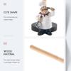 Lyzeous Resin Chef Double-Layer Paper Towel Holder Home Cake Shop Restaurant Crafts Decoration Ornament A view 4