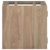 Tidyard Wall Mounted Bathroom Cabinet with Door and Shelf Teak Wood Hanging Storage Cabinet Wooden Sink Cabinet for Washroom, Home Furniture 18.1 x 10 x 15.7 Inches (W x D x H) view 4