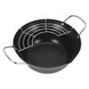 Lyzeous 20cm Easy Pour Non Stick Coating Tempura Fryer Pot with Oil Drainer Rack Japanese-Style Mini Deep Fry view 1