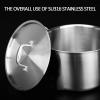 316 Stainless Steel Thickened Stock Pot - Large Capacity Milk Pot For Household Use, Uncoated Safe Stock Pot, Special Pot For Restaurant Stew, For School/Restaurant/Home (Size : 24CM) view 3