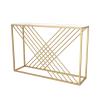 OHKITA White Marble Console Table, Modern Sofa Table, Long Accent Table for Hallway, Living Room, Sturdy Metal Frame view 1