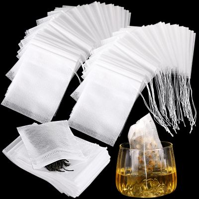 1000 Pcs Disposable Tea Bags Bulk for Loose Leaf Tea Drawstring Empty Coffee Sachets Filter Infuser Strainers for Coffee Spice Christmas Herbs Gift(2 x 2.76 inches)