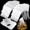 1000 Pcs Disposable Tea Bags Bulk for Loose Leaf Tea Drawstring Empty Coffee Sachets Filter Infuser Strainers for Coffee Spice Christmas Herbs Gift(2 x 2.76 inches) view 1