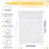 1000 Pcs Disposable Tea Bags Bulk for Loose Leaf Tea Drawstring Empty Coffee Sachets Filter Infuser Strainers for Coffee Spice Christmas Herbs Gift(2 x 2.76 inches) view 2